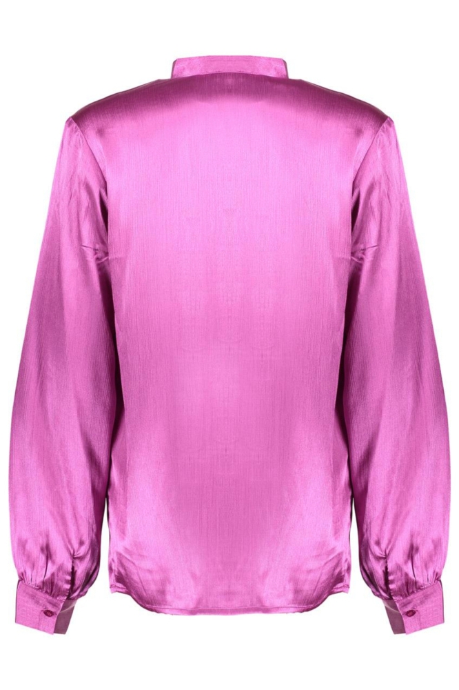 SATIN LOOK TOP MET STRIKDETAILS 53546 14 PURPLE